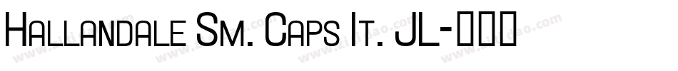 Hallandale Sm. Caps It. JL字体转换